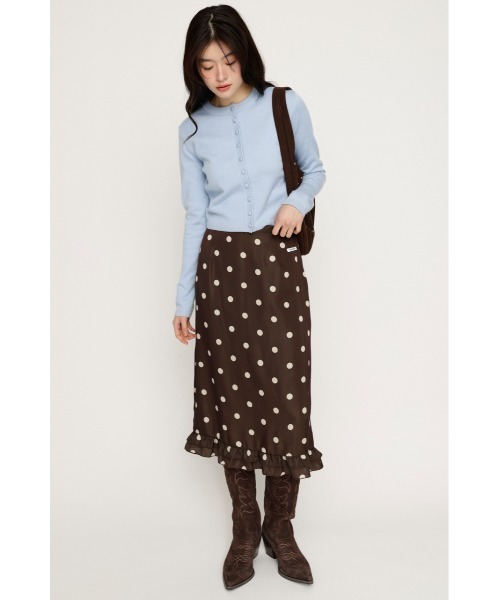 SLY（スライ）の「MICHIXSLY DOTS SK ミチスライドットスカート 冬服 春服（スカート・レディース・ブラウン系その他2/ホワイト系その他2・2/1）」の15枚目の写真