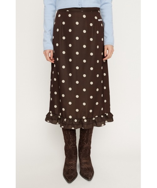 SLY（スライ）の「MICHIXSLY DOTS SK ミチスライドットスカート 冬服 春服（スカート・レディース・ブラウン系その他2/ホワイト系その他2・2/1）」の17枚目の写真