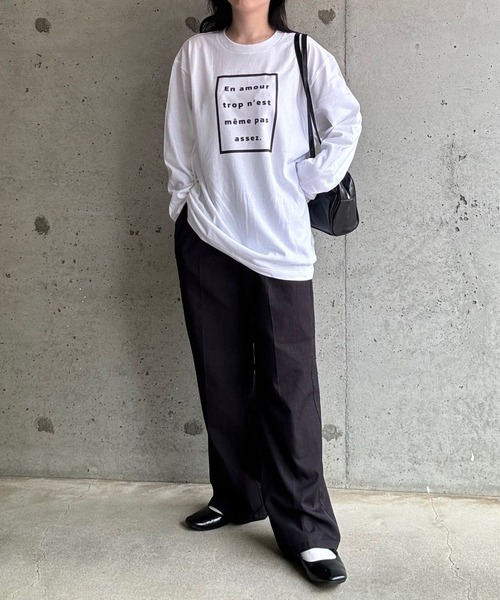 etta(エタ)の「プリントロゴロンT/長袖Tシャツ(Tシャツ/カットソー・レディース・ホワイト・MEDIUM/LARGE/SMALL/X-SMALL/X-LARGE)」の16枚目の写真