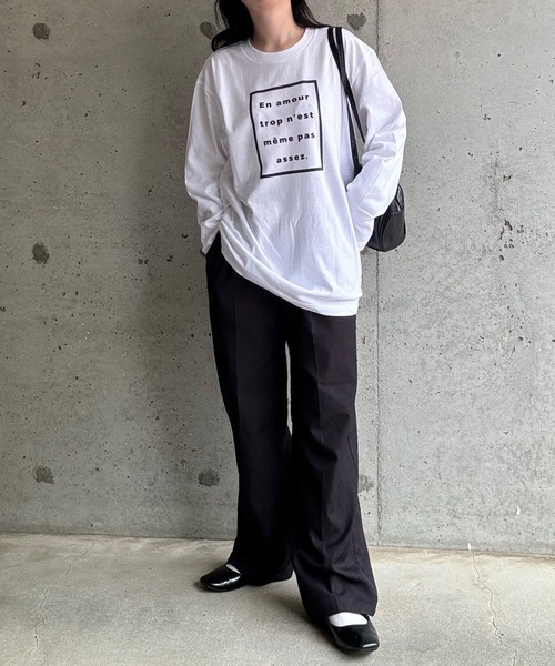 etta(エタ)の「プリントロゴロンT/長袖Tシャツ(Tシャツ/カットソー・レディース・ホワイト・MEDIUM/LARGE/SMALL/X-SMALL/X-LARGE)」の17枚目の写真