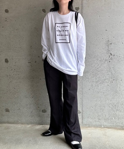 etta(エタ)の「プリントロゴロンT/長袖Tシャツ(Tシャツ/カットソー・レディース・ホワイト・MEDIUM/LARGE/SMALL/X-SMALL/X-LARGE)」の18枚目の写真