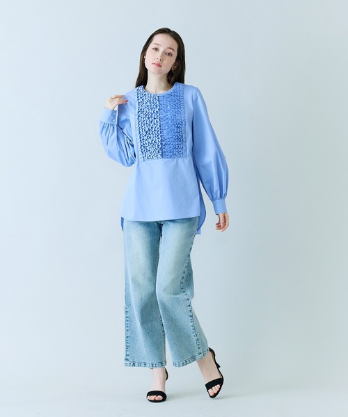 Audie a Muses(オーディアミューズ)の「美シルエットブーツカットデニム(デニムパンツ・レディース・ネイビー・38/40/42/36)」の7枚目の写真