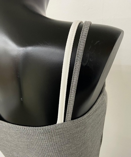 non-hedge(ノンヘッジ)の「アンサンブル風ヘンリーキャミソール(キャミソール・レディース・ブラック/グレー・FREE)」の21枚目の写真