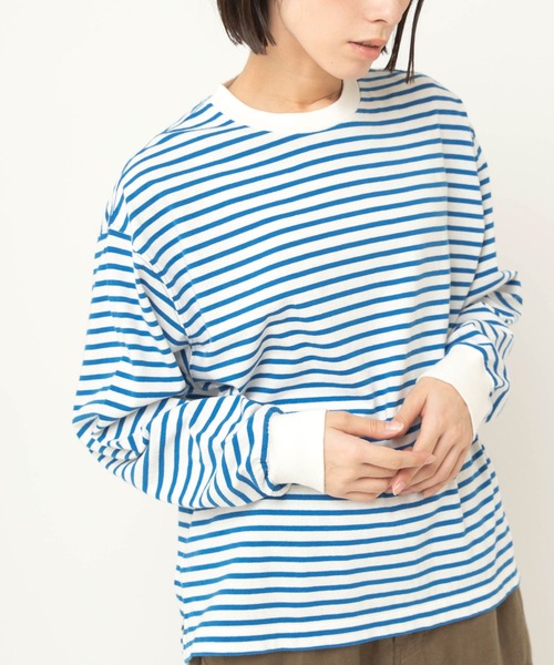 M2610 ボーダーロングTシャツ（Tシャツ/カットソー）｜RNA-N（アール