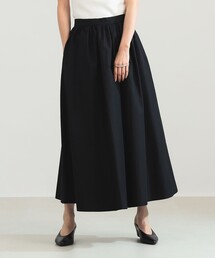 Demi-Luxe BEAMS | コットン ナイロン タック ギャザー スカート(スカート)