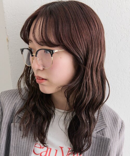 mystic（ミスティック）の「ハーフリムメガネ（メガネ・レディース・ブラック・ONE SIZE）」の2枚目の写真