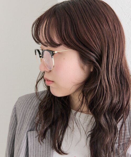 mystic（ミスティック）の「ハーフリムメガネ（メガネ・レディース・ブラック・ONE SIZE）」の5枚目の写真