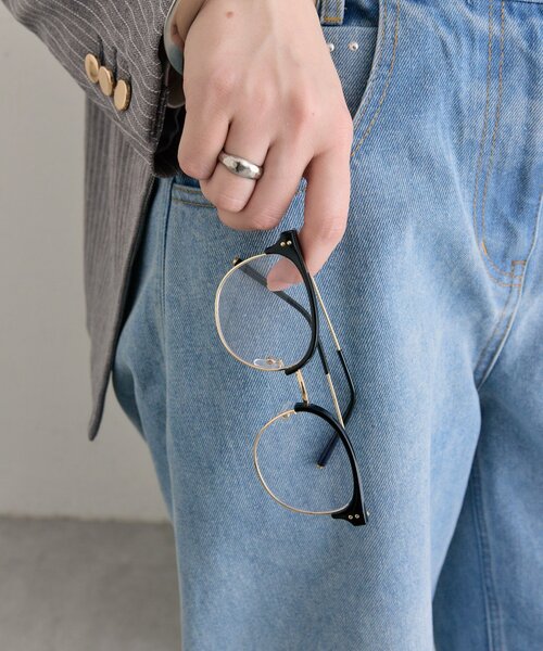 mystic（ミスティック）の「ハーフリムメガネ（メガネ・レディース・ブラック・ONE SIZE）」の6枚目の写真