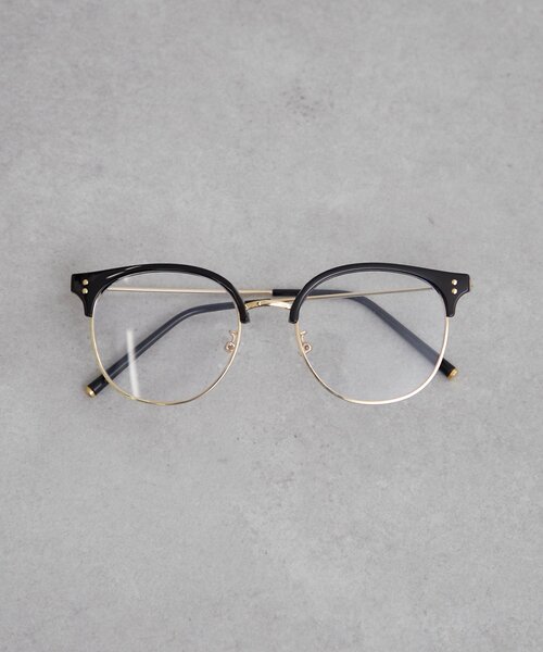 mystic（ミスティック）の「ハーフリムメガネ（メガネ・レディース・ブラック・ONE SIZE）」の7枚目の写真