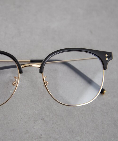 mystic（ミスティック）の「ハーフリムメガネ（メガネ・レディース・ブラック・ONE SIZE）」の8枚目の写真