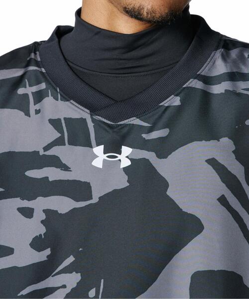 UNDER ARMOUR(アンダーアーマー)の「UAノベルティ Vネック ジャケット(ベースボール/メンズ)(その他アウター・メンズ・ブラック・M/XL/3XL/L)」の4枚目の写真