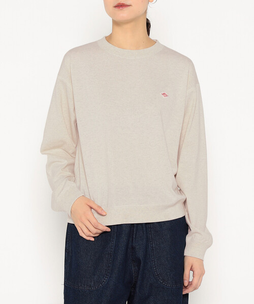 DANTON(ダントン)の「Women's Long Sleeve Sweat T-shirt(Tシャツ/カットソー・レディース・ホワイト/ホワイト系その他/ホワイト系その他5/ネイビー/ブルー系その他/ダークグレー/オレンジ/ブラック・M/S/XS)」の3枚目の写真