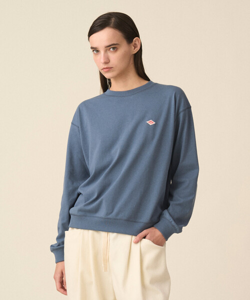 DANTON(ダントン)の「Women's Long Sleeve Sweat T-shirt(Tシャツ/カットソー・レディース・ホワイト/ホワイト系その他/ホワイト系その他5/ネイビー/ブルー系その他/ダークグレー/オレンジ/ブラック・M/S/XS)」の9枚目の写真