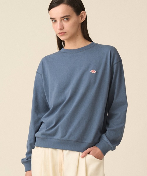 DANTON(ダントン)の「Women's Long Sleeve Sweat T-shirt(Tシャツ/カットソー・レディース・ホワイト/ホワイト系その他/ホワイト系その他5/ネイビー/ブルー系その他/ダークグレー/オレンジ/ブラック・M/S/XS)」の7枚目の写真