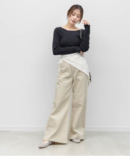 RANDA（ランダ）の「ラウンドトゥストラップパンプス（パンプス・レディース・ブラック/アイボリー/シルバー・LL/L/M/S）」の14枚目の写真