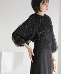 La TOTALITE | 【洗える】2wayチュールプリーツブラウス(シャツ/ブラウス)