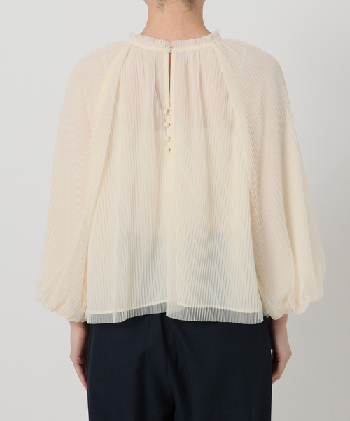 La TOTALITE(ラトータリテ)の「【洗える】2wayチュールプリーツブラウス(シャツ/ブラウス・レディース・イエロー/ホワイト/ブラック・FREE)」の22枚目の写真