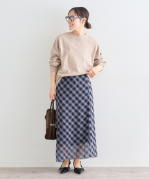 U by SPICK&SPAN | シアーチェックタイトスカート(スカート)