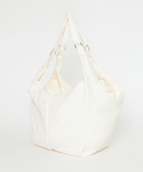 KBF（ケイビーエフ）の「パイル2WAYイージーBAG（トートバッグ・レディース・ネイビー/アイボリー・ONE）」の9枚目の写真