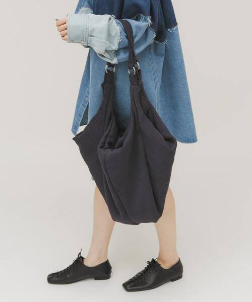 KBF（ケイビーエフ）の「パイル2WAYイージーBAG（トートバッグ・レディース・ネイビー/アイボリー・ONE）」の15枚目の写真