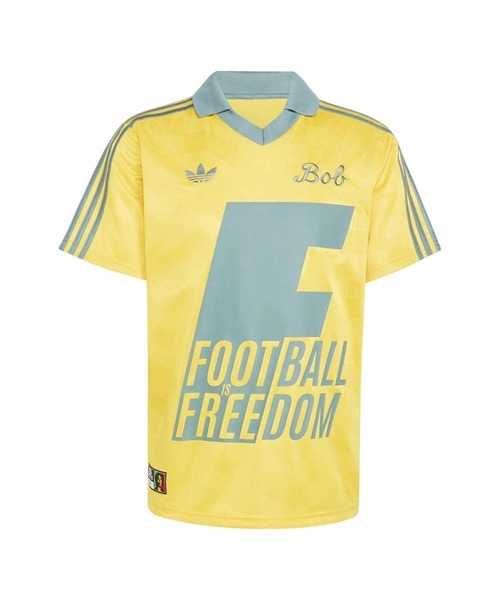 adidas(アディダス)の「BOB MARLEY ORIGINALS JERSEY KA8907(Tシャツ/カットソー・メンズ・イエロー・XX-LARGE/X-LARGE/LARGE)」の2枚目の写真