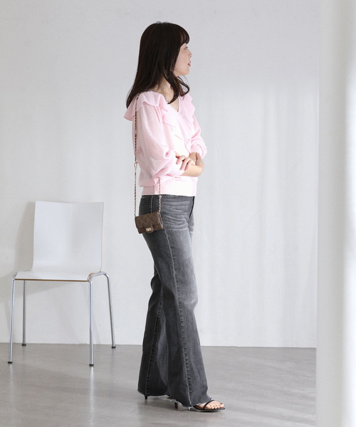 La TOTALITE（ラトータリテ）の「【洗える】フリルニット（ニット/セーター・レディース・ピンク系その他/ベージュ/ホワイト・FREE）」の11枚目の写真