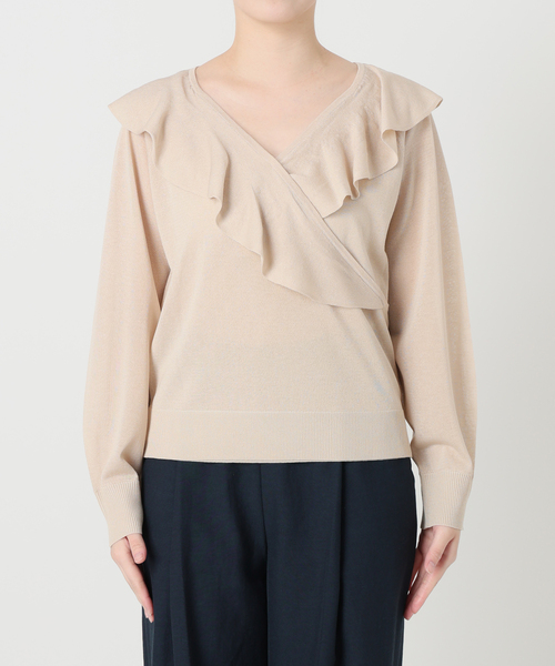 La TOTALITE（ラトータリテ）の「【洗える】フリルニット（ニット/セーター・レディース・ピンク系その他/ベージュ/ホワイト・FREE）」の16枚目の写真