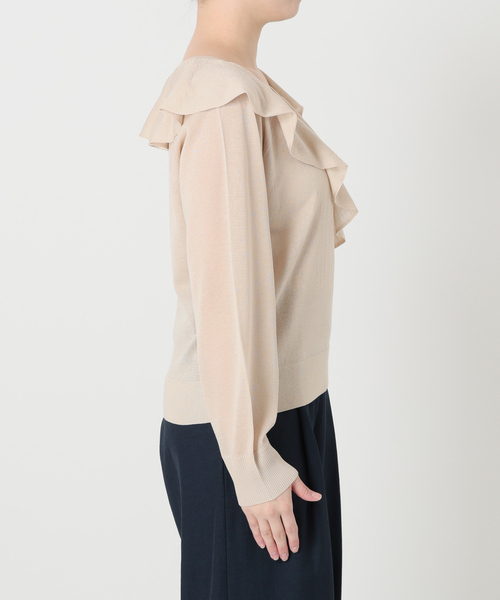 La TOTALITE（ラトータリテ）の「【洗える】フリルニット（ニット/セーター・レディース・ピンク系その他/ベージュ/ホワイト・FREE）」の19枚目の写真