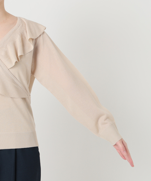 La TOTALITE（ラトータリテ）の「【洗える】フリルニット（ニット/セーター・レディース・ピンク系その他/ベージュ/ホワイト・FREE）」の20枚目の写真