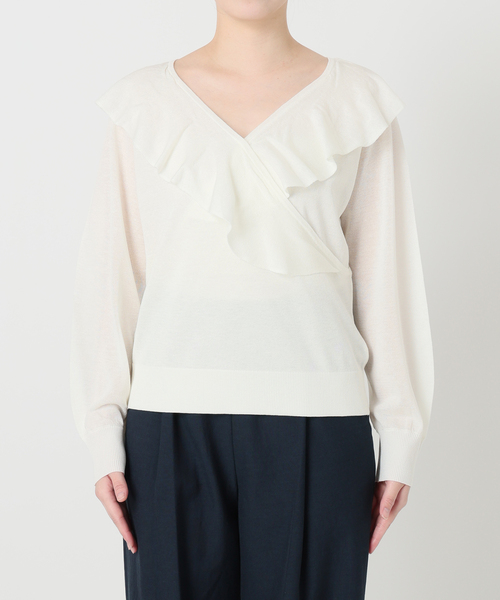 La TOTALITE（ラトータリテ）の「【洗える】フリルニット（ニット/セーター・レディース・ピンク系その他/ベージュ/ホワイト・FREE）」の22枚目の写真