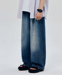 REFLYPERKY（リフライパーキー）の「LX8521リネンライクイージーバンディングリラックスデニム（Fizzy）（デニムパンツ）」