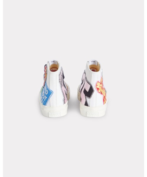 KENZO（ケンゾー）の「'KENZO Hoshi' ハイトップ スニーカー イン コットンキャンバス（スニーカー・メンズ・マルチ・42/40/41）」の3枚目の写真