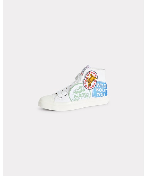 KENZO（ケンゾー）の「'KENZO Hoshi' ハイトップ スニーカー イン コットンキャンバス（スニーカー・メンズ・マルチ・42/40/41）」の4枚目の写真