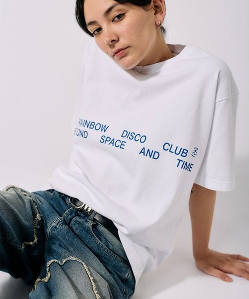 BEAMS RECORDS(ビームスレコーズ)の「Rainbow Disco Club / 2026 Basic S/S T-shirts(Tシャツ/カットソー・メンズ・ホワイト/ブラック・LARGE/MEDIUM)」の1枚目の写真