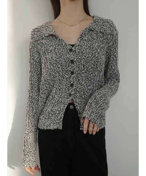 amel（エイメル）の「cross design knit / ivory（ニット/セーター