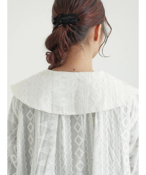 TSUHARU by Samansa Mos2（ツハルバイサマンサモスモス）の「シアー総刺繍コート（その他アウター・レディース・ブラック/オフホワイト・F）」の16枚目の写真