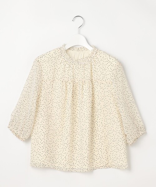 J.PRESS(ジェイプレス)の「シアードットプリント カットソー(Tシャツ/カットソー・レディース・ベージュ系5/ネイビー系5・T13/T15)」の7枚目の写真