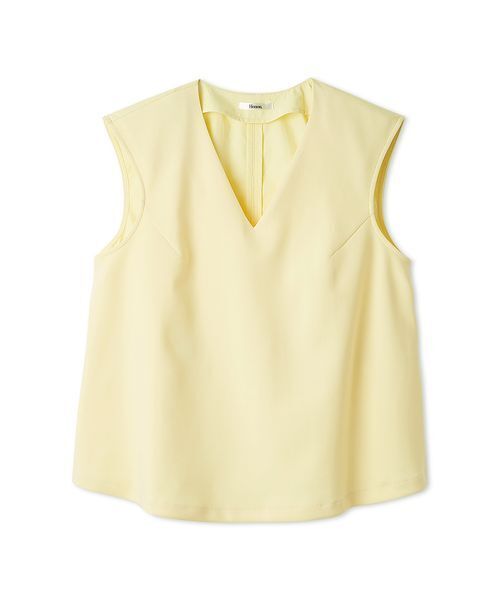 Henon.(ヘノン)の「ドッキングVネックトップス(Tシャツ/カットソー・レディース・クリーム/ブラック・F)」の12枚目の写真