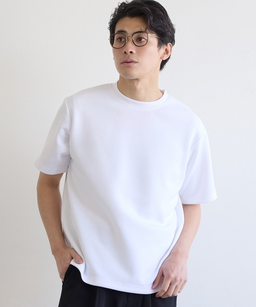 coca(coca)(コカ)の「ユニセックス ソフトジャージートップス(Tシャツ/カットソー・メンズ・グレイッシュベージュ/チャコール/ホワイト/ライトブルー・XL/M/L/2XL)」の2枚目の写真