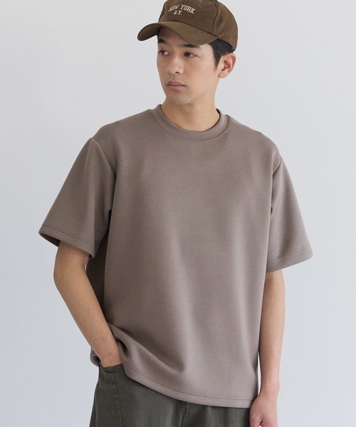 coca(coca)(コカ)の「ユニセックス ソフトジャージートップス(Tシャツ/カットソー・メンズ・グレイッシュベージュ/チャコール/ホワイト/ライトブルー・XL/M/L/2XL)」の3枚目の写真