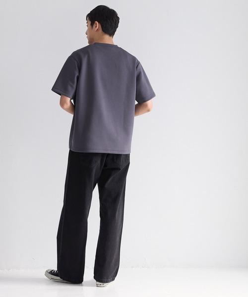 coca(coca)(コカ)の「ユニセックス ソフトジャージートップス(Tシャツ/カットソー・メンズ・グレイッシュベージュ/チャコール/ホワイト/ライトブルー・XL/M/L/2XL)」の7枚目の写真