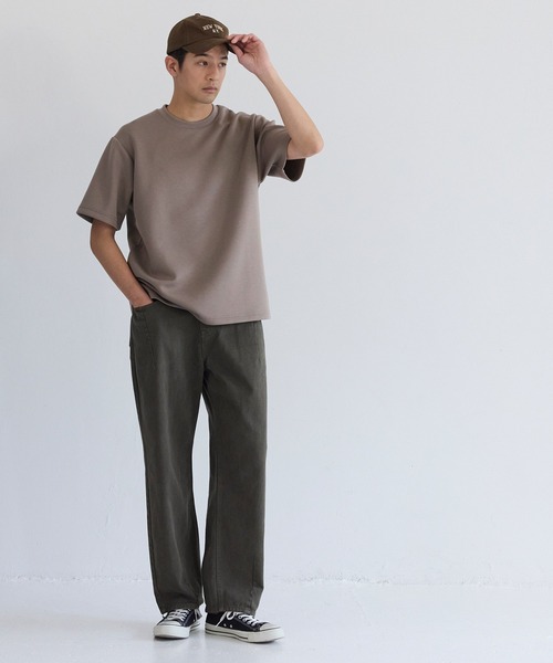 coca(coca)(コカ)の「ユニセックス ソフトジャージートップス(Tシャツ/カットソー・メンズ・グレイッシュベージュ/チャコール/ホワイト/ライトブルー・XL/M/L/2XL)」の9枚目の写真
