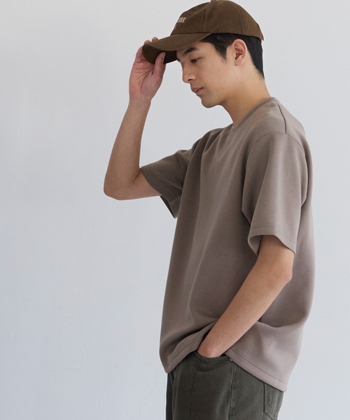 coca(coca)(コカ)の「ユニセックス ソフトジャージートップス(Tシャツ/カットソー・メンズ・グレイッシュベージュ/チャコール/ホワイト/ライトブルー・XL/M/L/2XL)」の12枚目の写真