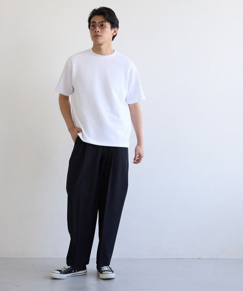 coca(coca)(コカ)の「ユニセックス ソフトジャージートップス(Tシャツ/カットソー・メンズ・グレイッシュベージュ/チャコール/ホワイト/ライトブルー・XL/M/L/2XL)」の13枚目の写真