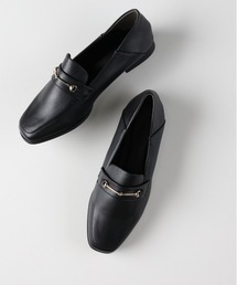 Right-on（ライトオン）の「【HONEYSUCKLE ROSE】ビット付き2WAYローファー (知的なアクセント / スクエアトゥ / リラックス / オフィスカジュアル)（ローファー）」