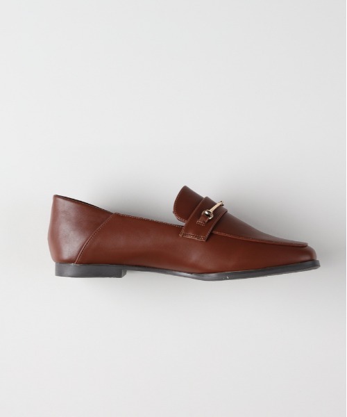 Right-on（ライトオン）の「【HONEYSUCKLE ROSE】ビット付き2WAYローファー (知的なアクセント / スクエアトゥ / リラックス / オフィスカジュアル)（ローファー・レディース・ブラック/ブラウン・S/M/L）」の5枚目の写真