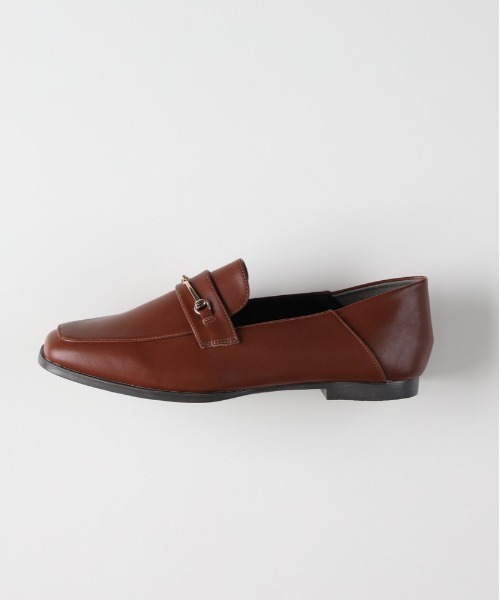 Right-on（ライトオン）の「【HONEYSUCKLE ROSE】ビット付き2WAYローファー (知的なアクセント / スクエアトゥ / リラックス / オフィスカジュアル)（ローファー・レディース・ブラック/ブラウン・S/M/L）」の6枚目の写真