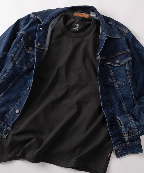Levi's(リーバイス)の「【74】【Levi’s/リーバイス】ヘビーウェイト ルーズシルエット 無地 クルーネックTシャツ(Tシャツ/カットソー・メンズ・ホワイト/ブラック・M/S/XL/L)」の8枚目の写真