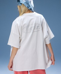 RHINESTONE OVAL LOGO S/S BIG TEE DRESS