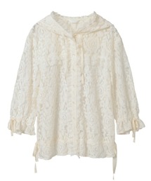 INGEBORG（インゲボルグ）の「フラワーレースフード付きブラウス（シャツ/ブラウス）」
